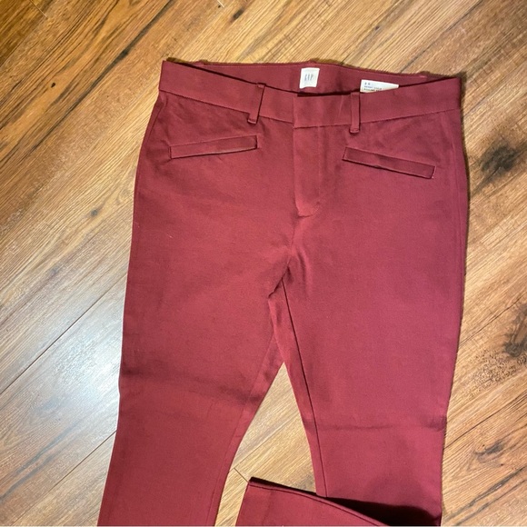 GAP Burgundy (not red) Office Style Trousers Skinny Ankle Size 8 R Brand New - Picture 9 of 10